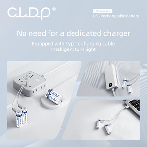 Şarj edilebilir Aaa pil hücresi mikro Usb Port Aa 2600remote 1.5v Li-ion pil şarj edilebilir 4pcs-pack uzaktan şarj cihazı ile - Product Image 4