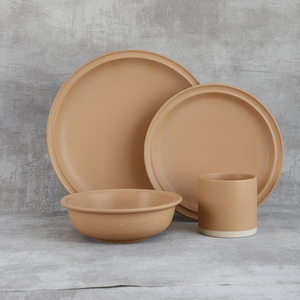 Mộc Mạc Trái Đất giai điệu tráng men Đồ đá tấm salad gốm bộ đồ ăn cho trang trại quyến rũ - Product Image 1