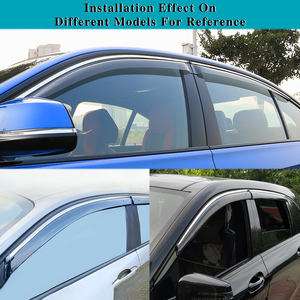 Per VOLKSWAGEN VW <span class=keywords><strong>Touareg</strong></span> <span class=keywords><strong>7L</strong></span> 7P CR 2002-2023Car Window Sun Rain Shade Visors Shield Shelter Deflector Cover Sticker accessori - Product Image 3