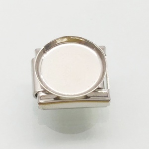Pulsera de Acero Inoxidable de 9mm <span class=keywords><strong>con</strong></span> Eslabones Clásicos Combinables, Joyería para Mujer, Diseño Personalizado, Charms Italianos Modulares <span class=keywords><strong>con</strong></span> Foto - Product Image 5