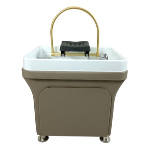 Fauteuil de massage électrique multifonctionnel Kisen pour salon de coiffure, inclinable et rotatif, pour soins du cuir chevelu et lavage des cheveux - Product Image 1
