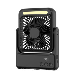 YIXIN Nouveau ventilateur de bureau portable ultra-fin de 6 pouces à aspiration magnétique, rechargeable par USB, pour <span class=keywords><strong>yacht</strong></span> et extérieur, avec fonction de minuterie et batterie externe - Product Image 1
