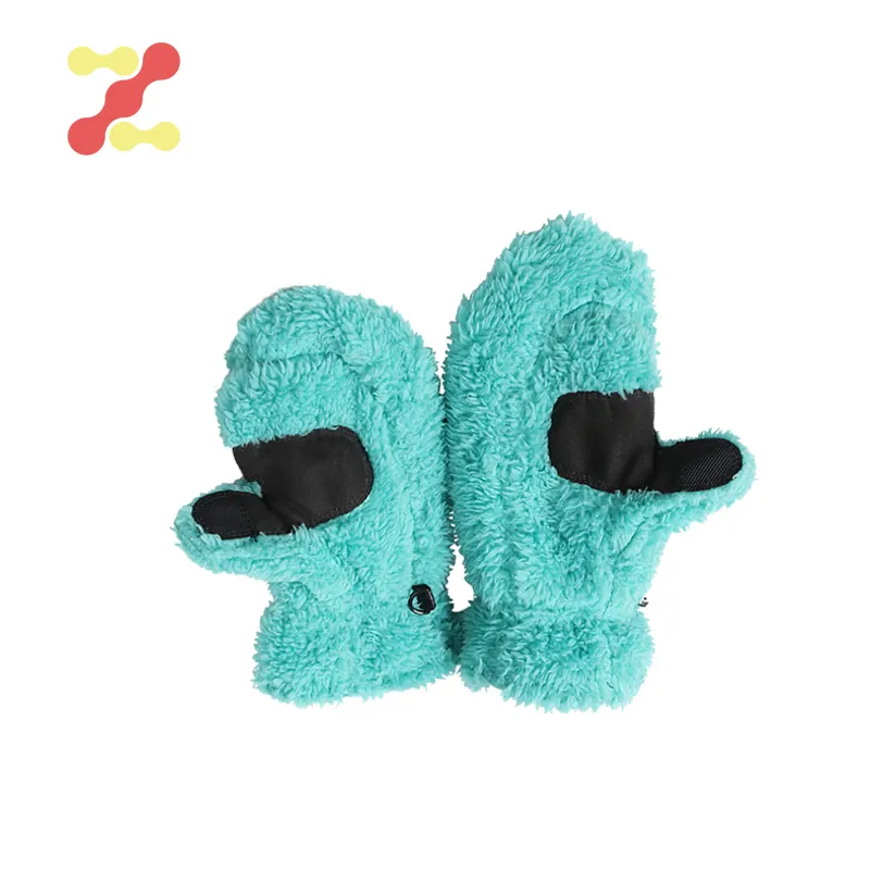 Winter Promotion Kids Cute Full Finger Knitted Gloves Small Children's Mittens