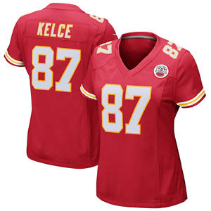 Camisetas de los Kansas City Chiefs para Mujer, Camisetas de Fútbol Americano de EE. UU. Limitadas y Cosidas, con los Números 15 de Patrick Mahomes, 87 de Kelce, 10 de Pacheco, 4 de Rice y 1 de Worth - Product Image 3