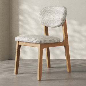 Silla de <span class=keywords><strong>Comedor</strong></span> Comercial de Madera Maciza Usada, Modelo XL, Respaldo Acolchado de Tela Suave, Diseño Simple y Lujoso para Restaurante y Sala de Estar - Product Image 2