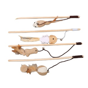 Custom Funny Cat <strong>Kitten</strong> <strong>Pet</strong> <strong>Play</strong> Toy Cat Catcher Teaser Stick Chaser Wand Interactive Toy - Product Image 1