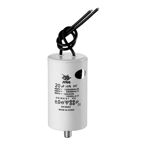 ตัวเก็บประจุ JY CBB60พร้อมสายตะกั่ว Sh UF 450V สำหรับมอเตอร์ AC - Product Image 1