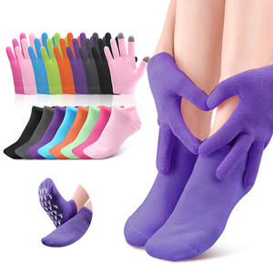 Kaus kaki pelembab, sarung tangan dan kaus kaki Gel Spa, kaus kaki terapi Pelembab & sarung tangan, menghaluskan memperbaiki kaki tangan pecah-pecah kering perawatan kulit - Product Image 3