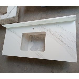 ODM/OEM TMZ Polished White Quartz 5028 Modern Design Palissandra Slab Hotel Bathroom Vanity Top Big <b>Artificial</b> <b>Stone</b> Slab - Product Image 4