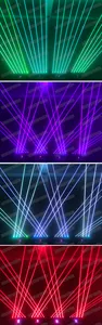 6 Kopf rot grün blau dmx Bühne RGB Laser Bar bewegliches Licht