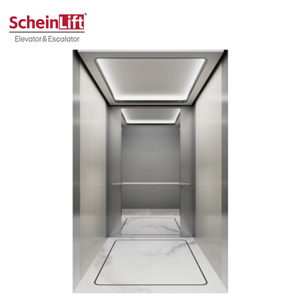 Ascensor Residencial de 400 kg, 0.4 m/s, 0.63 m/s, Paneles Laminados, Acero Inoxidable Cepillado, Techo LED Empotrado - Diseño Moderno para Villa/Almacén - Product Image 1