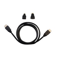 Cable HDTV 3 en 1 de 1.5m, Mini Micro HDTV a Macho a Macho, Convertidor para Cámara de Video, Tablet, PC, TV, Conector HDMI, Aplicación para Altavoces