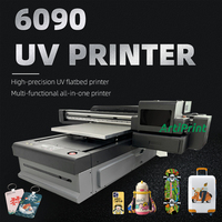 Impresora plana UV de escritorio fiable Artiprint 6090, botella de tarjeta de PVC, copa de pelota de Golf, Impresora de urdimbre para impresión de vidrio de funda de teléfono