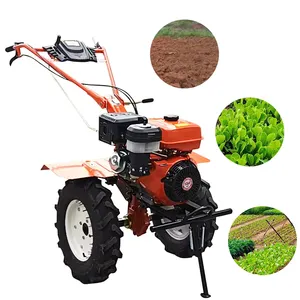 Wholesale High Quality 188F/190F Power Tiller Machine Agricultural Walking Tractor 13HP Small Mini Tiller Cultivator Machine