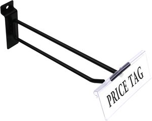 Good Selling Wire Basket Custom Pvc Labels Clip Holder Strip Price Tag Holder with Adhesive Tape for Wire <b>Shelf</b> Slatwall <b>Hook</b> - Product Image 2