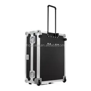 Fashionable 24 inch small apple imac aluminum trolley flight case with internal size 21.5''