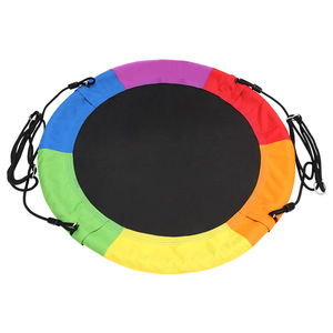 Columpio redondo de tela Oxford de seis colores, 100 cm, columpio colgante para árbol para exteriores, equipo de juegos para niños - Product Image 3