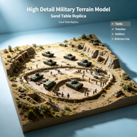 Modèle de table de sable militaire personnalisée