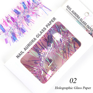 Autocollants pour ongles en film miroir, bandes laser 3D holographiques Aurora, autocollants pour ongles auto-adhésifs pour salon, décoration de manucure DIY - Product Image 4