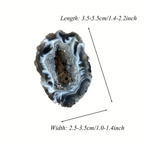 Commercio all'ingrosso naturale di cristallo di quarzo grezzo Geode lastra di diamante <span class=keywords><strong>Druzy</strong></span> fetta di agata per la decorazione stampata al Laser - Product Image 2