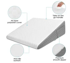 Bed Wedge Pillow For Sleeping And After Surgery Triangle Elevated Pillow Wedge For Acid Reflux Gerd Snoring Back Pa