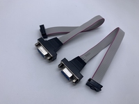Kabel konektor hitam DIP 2.54*7.62mm kabel pita datar 2*8 Pin 2651 28awg 1.27 rakitan kabel IDC PVC untuk elektronik
