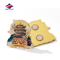 Stiker Kustom Pabrik Longzhiyu 20 Tahun, Magnet Kulkas Paduan Seng, Magnet Kulkas Gaya Retro, Hadiah Suvenir