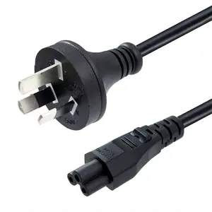 6ft Australia 3 Prong AS3112 Standard Plug to IEC C5 Laptop Power Cord H05VV-F 3G*0.75mm2
