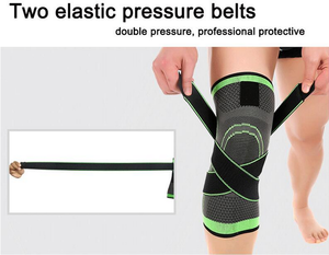 New arrivals 3D dệt kim đàn hồi nylon thể thao cú đúp đầu gối Neoprene nén đầu gối hỗ trợ tay áo miếng đệm bảo vệ khuỷu tay Miếng đệm đầu gối - Product Image 5