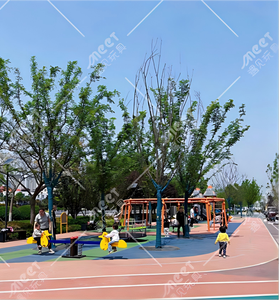MT-QQB021 Cheval à Bascule et Balançoire pour Enfants, en Panneaux PE, Double Conception, Équipement pour Parcs et Jardins d'Enfants - Product Image 3