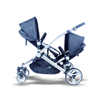 Nouveau deux sièges multifonctionnel 3 en 1 bébé landau bébé buggy double bébé poussette avec EN1888 ET As/nz2088