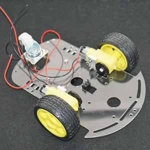 OKY5032 2WD Smart Car Chassis Kit DIY Parts with <b>Battery</b> Box Motor for Programming Learning - Product Image 3