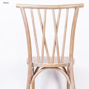 Sedia impilabile in stile antico con schienale a croce <span class=keywords><strong>Botanica</strong></span> per matrimoni, ristoranti, feste ed eventi - Product Image 3