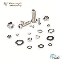 Assortiment de vis, écrous et rondelles en acier inoxydable M2 M2.5 M3 M4 M5, 320 pièces, finition passivée, classe 8.8, ensemble de fixations