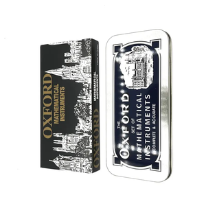 Hot bán 13 trong 1 tinplate Hộp văn phòng phẩm giảng dạy La Bàn Bộ toán học thiết lập - Product Image 3