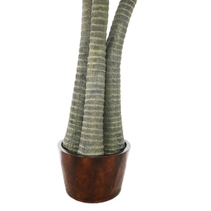 Palmera de abanico gigante artificial de 3 <span class=keywords><strong>troncos</strong></span> de 280cm de altura para decoración de paisaje - Product Image 4