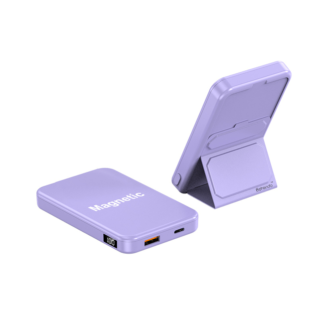 Wireless Magnetic 20W PD Portable Power Bank Charger iPhone 15 14 13 12 Pro Max 5000mAh 20000mAh ABS LED Display Phone Stand