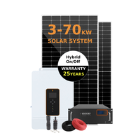 Système solaire hybride intelligent et écoresponsable pour entrepôt, avec chargeur EV intégré, puissances évolutives de 3 kW, 10 kW, 20 kW, 50 kW, 70 kW