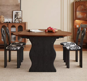 <span class=keywords><strong>Table</strong></span> à manger ronde moderne <span class=keywords><strong>Table</strong></span> à manger ronde pour <span class=keywords><strong>8</strong></span> <span class=keywords><strong>personnes</strong></span> <span class=keywords><strong>Table</strong></span> à manger <span class=keywords><strong>pliante</strong></span> avec chaises - Product Image 4
