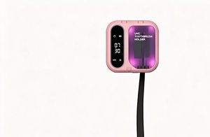 Desinfectante de cepillos de dientes portátil personalizado para viajes, mini desinfectante de cepillos de dientes con función de calentamiento - Product Image 3