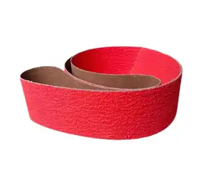 Abrasion-resistant Ceramic Grain, Y weight polyester cloth backing abrasive Sandpaper Belt , Waterproof and oilproof