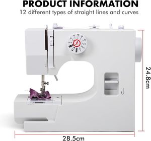 Máquina de Coser Doméstica Multifuncional Automática Eléctrica Portátil 825, Mini Máquina de Coser para Cuero - Product Image 3