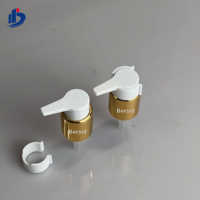 Vente en gros emballage personnalisé de maquillage 24/410 aluminium or argent plastique Pp couvercles de bouteilles sans air pompe à crème pompe de traitement