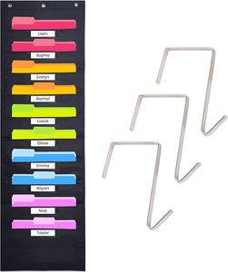Factory Wall Hanging <b>File</b> <b>Folders</b> Organizer 10 Foldable Pockets for Classroom Office Storage Enhanced Readability Organization - Product Image 5