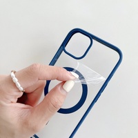Coque de téléphone en acrylique colorée pour iPhone 17 Air 14 13 12 11 18 Pro Max, étui 16E 15 Plus avec recharge magnétique sans fil