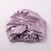 Gorro de dormir de seda 100% pura para mujer, turbante de seda Natural para el cuidado del cabello de ambos lados, 22 Momme