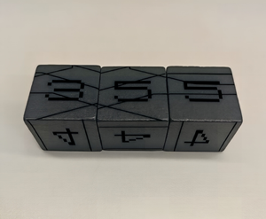 Cubi Geometrici in Legno Fai-da-Te, Gioco da Tavolo con Lettere, Puzzle Modulare, Dadi Pixel Art, Accessori per Manipolazioni Matematiche - Product Image 4