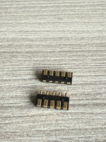 Adaptateur Connecteur POGO PIN en Laiton pour Appareils Domestiques Intelligents, Courant Élevé, 5 Broches, Mâle, Bornes Latérales pour PCB, Conforme RoHS, Personnalisable