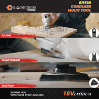 Outil oscillant multifonction sans fil 18V 511720 avec vitesse variable et changement rapide de lame pour couper, poncer, racler