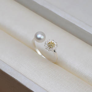 Soporte para Teléfono con Perlas Dobles Inspirado en Song Hye Kyo, Plata S925, Soporte Vacío para Perlas de 5-9 mm, Juego de Joyería Fina 5412, Doble Uso - Product Image 4